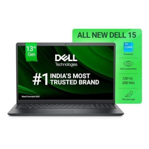 Dell Vostro, Intel Core i3 13th Gen - 1305U, 16GB DDR4 RAM, 512GB, FHD 15.6"/39.6 cm, Windows 11, Office H&S 2024, Carbon Grey, 1.66Kg, 120Hz 250 nits Narrow Border Display, Intel UHD Graphics Laptop